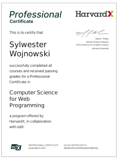 S.Wojnowski - Computer Science for Computer Programming Certificate
